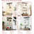 Tempered Glass Bookshelf With 2 - Door Storage, Black And Natural, 13 Colour Led Lighting, Flexible Mobility, Multifunctional For Kitchen Bookshelf, Multifunctional, Living Room-2104419230