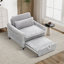 Chaise d'appoint convertible rembourrée en velours côtelé-1487939881