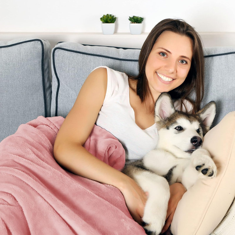Couverture pour animaux, Rose, L 50 po x L 60 po