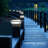 Low Voltage Solar Powered Integrated LED Metal Fence Post Cap Light Pack-50560796