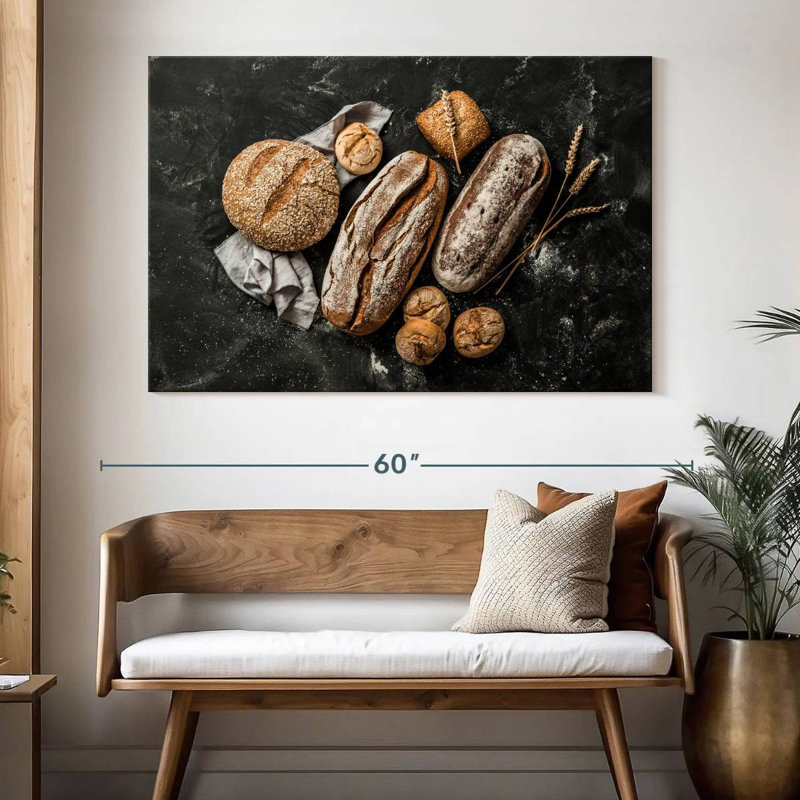 Yarlin Handmade Rye Loaves, 34" H x 51" W