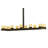 Midgley 12 - Light Glass and Steel Dimmable Square / Rectangle Chandelier