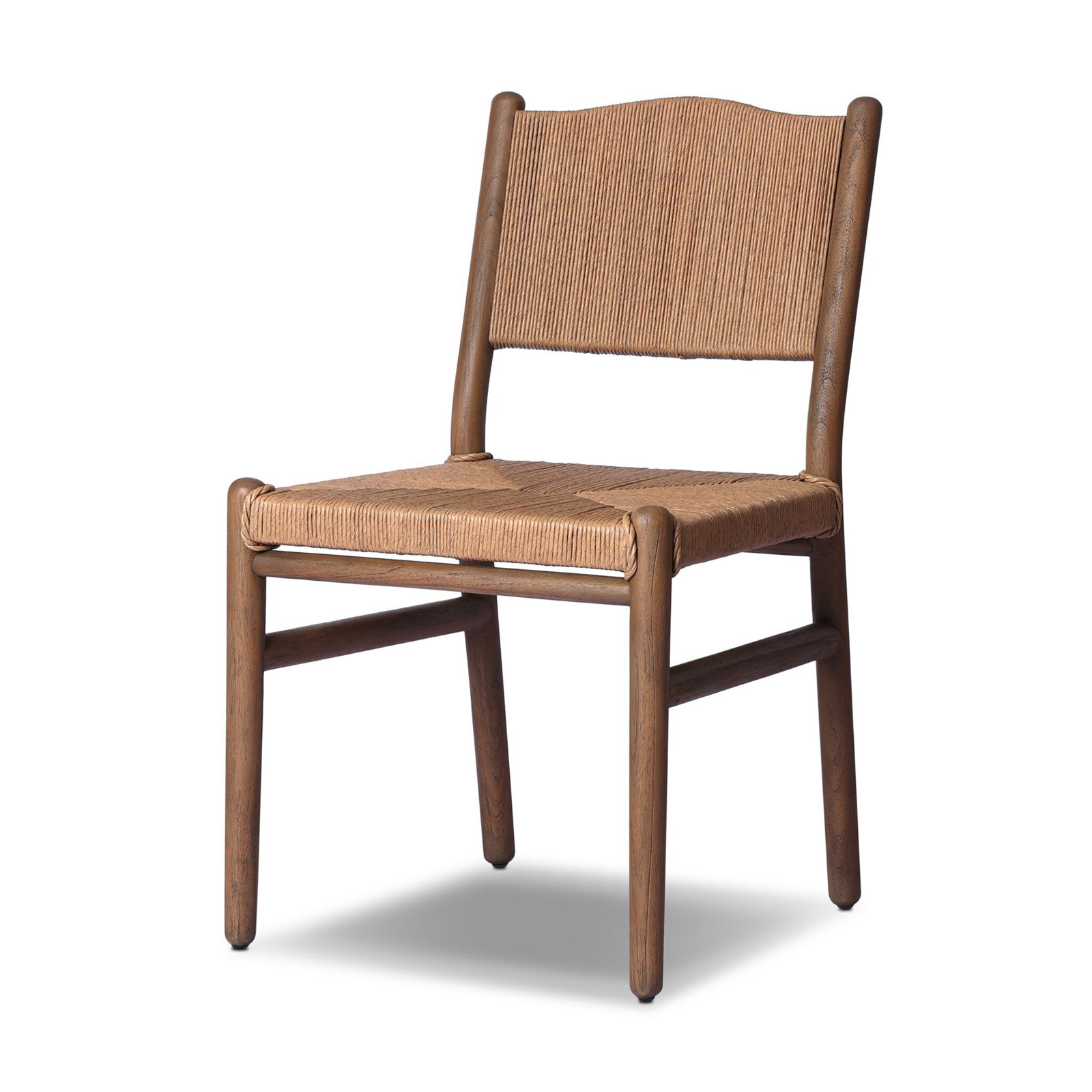 Abella Outdoor Dining Chair-Stained Saddle Brown, Stained Toasted Brown