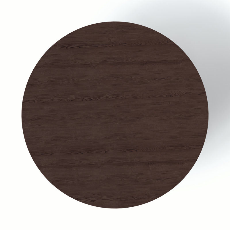 Modern Brazilian Round Dining Table, Brown