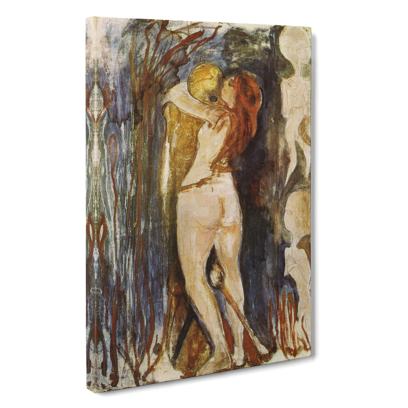 The Death And The Young Girl by Edvard Munch - Wrapped Canvas Painting, 50cm H x 35cm W x 3cm D
