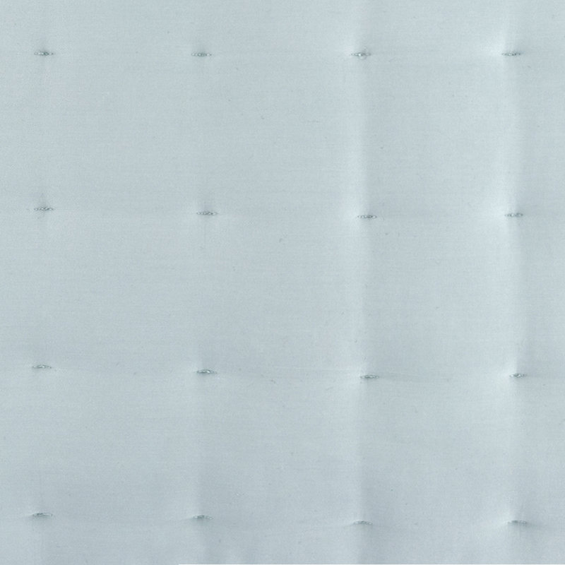 Quilted Silken Solid Coverlet, Robin's Egg Blue, King Comforter
