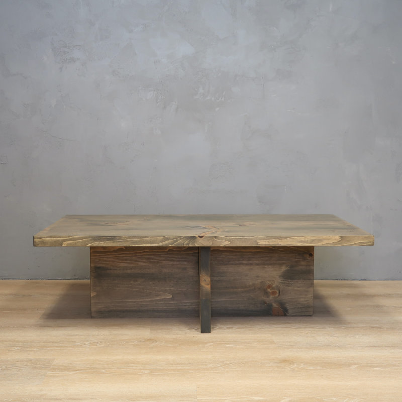 Table basse Largent, Tonneau vieilli, H 15 po x L 36 po x l 36 po