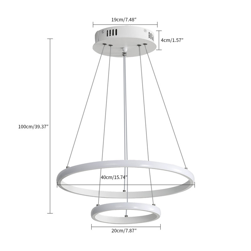 Otte 2 - Light Unique Modern Linear LED Pendant