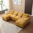 Modern Large Chenille Fabric U-Shape Sectional Sofa