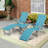 Cllgone Outdoor Metal Chaise Lounge Set with Table-1471513727-1471513699