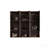 Cc1014s110.309 Black & Walnut Bathroom Floating Side Cabinet, Wall-Mounted Storage Cabinet For Small Space, Kd-1978071416