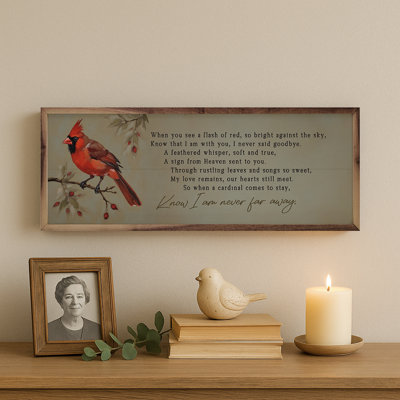«Know I Am Never Far Away Cardinal»