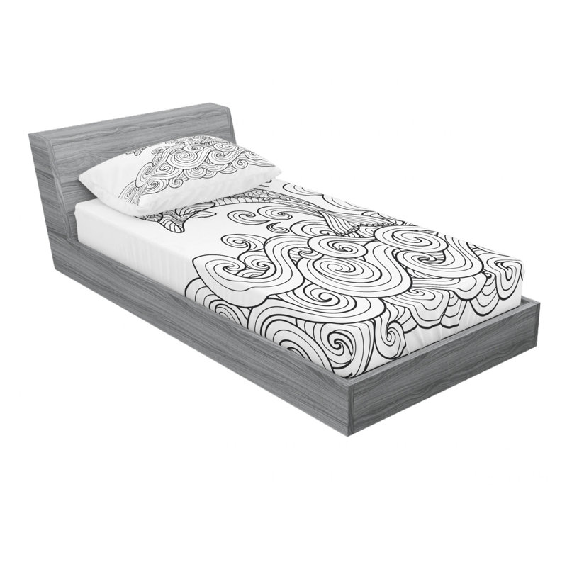 Microfiber Sheet Set, Twin Sheet Set with Fitted Sheet