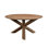 Devinee Mango Round Solid Wood Top with Solid Wood Base Dining Table