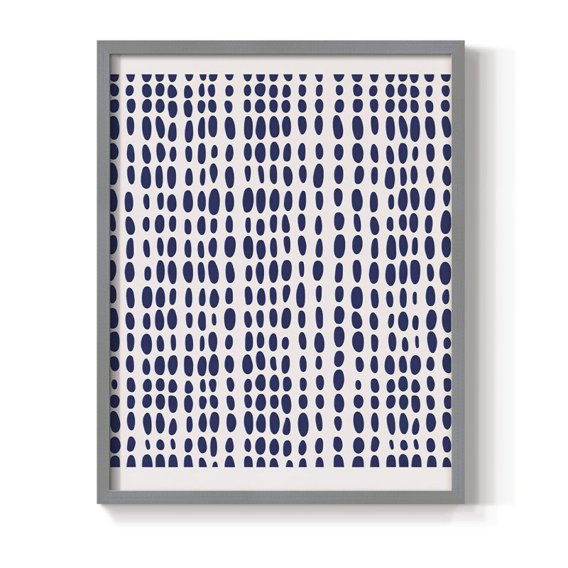 Abstrait, reproduction encadrée CDL III - Prêt à être accroché , H 14 po x l 11 po, Gris