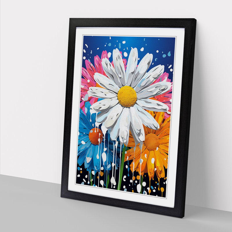 Single Picture Frame Print on Wood, Black Framed, 34cm H x 25cm W