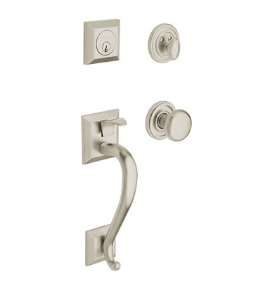 Madison Handleset with Single Cylinder Deadbolt (Interior deadbolt and handle sold separately)