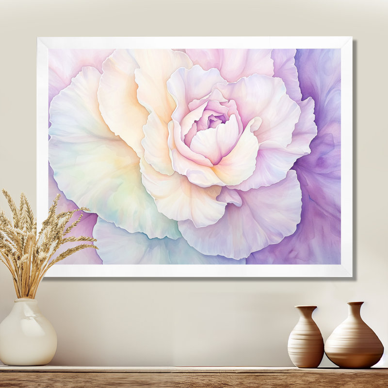 Lavande, étreinte de fleur d'œillet I, H 12 po x l 20 po, Reproduction encadrée d'une seule photo sans pass, White