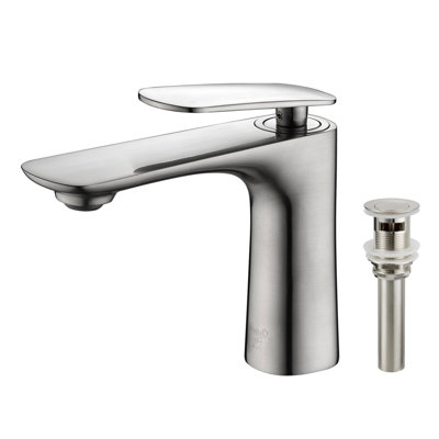 Single Handle Bathroom Sink Faucet With Pop Up Drain