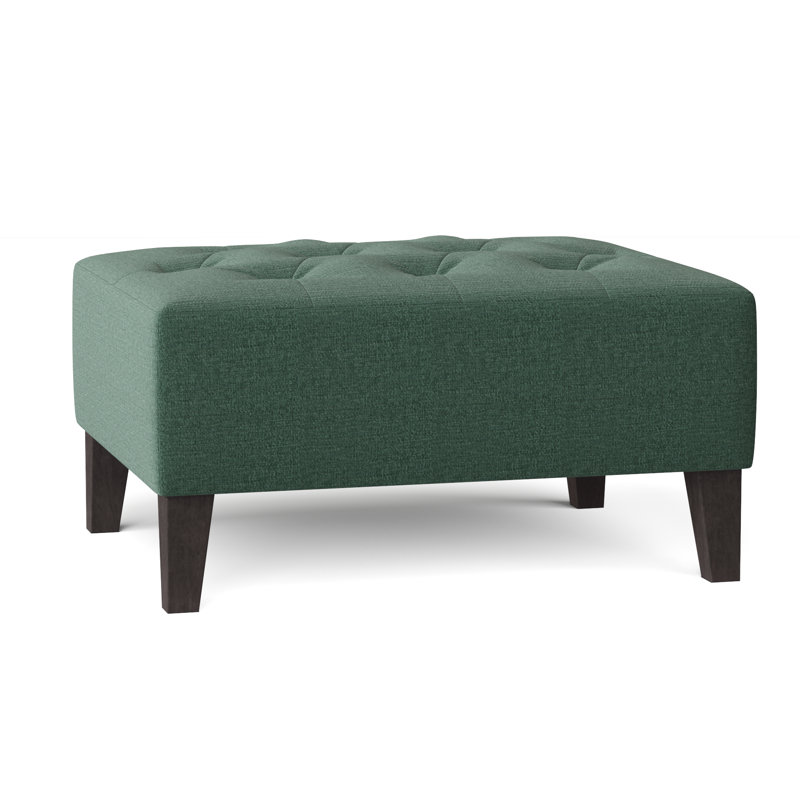 Carruth Upholstered Ottoman, Vibe Coastal Chenille