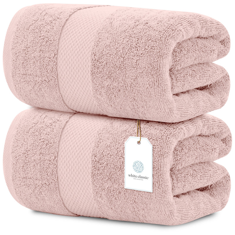 Drap de bain 100% coton Aldemar, Rose