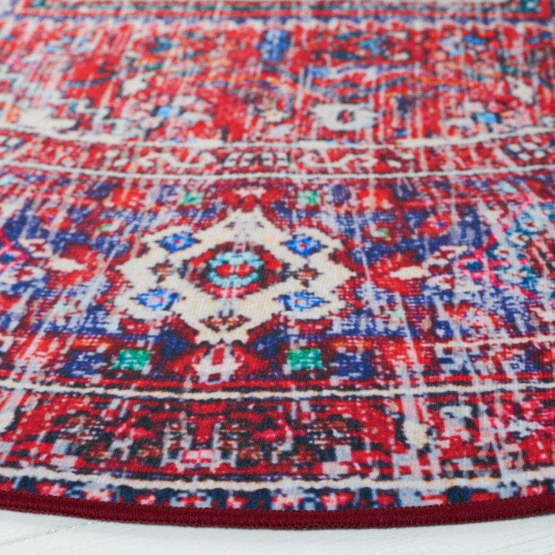 Tucson Performance Machine Washable Oriental Rug, Round 6'