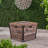 Outdoor Fireplace Table - 40,000 , Brown Rustic Look Magnesium Oxide Fire Pit Style