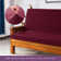 Textured Grid Stretchy Washable Box Cushion Futon Slipcover