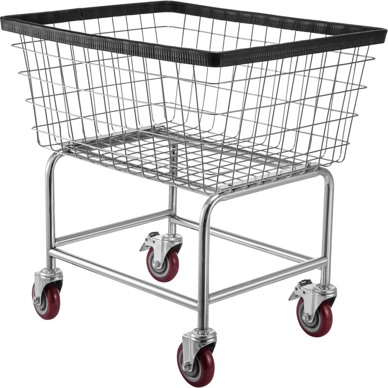 Metal Laundry Cart with Wheels