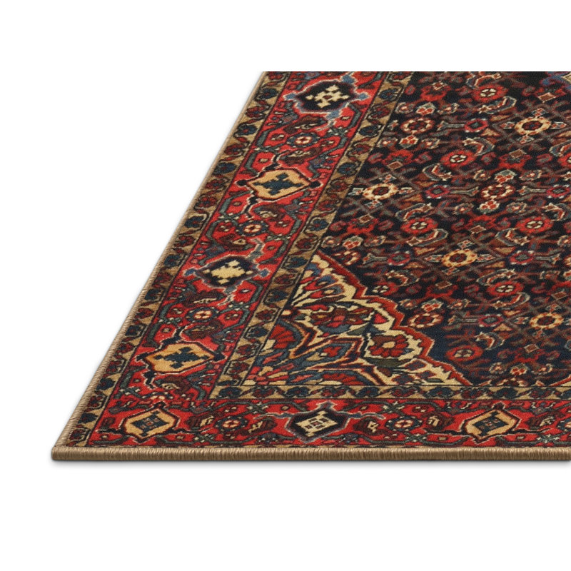 Tapis brun à motif oriental, Rectangle 7 pi x 10 pi