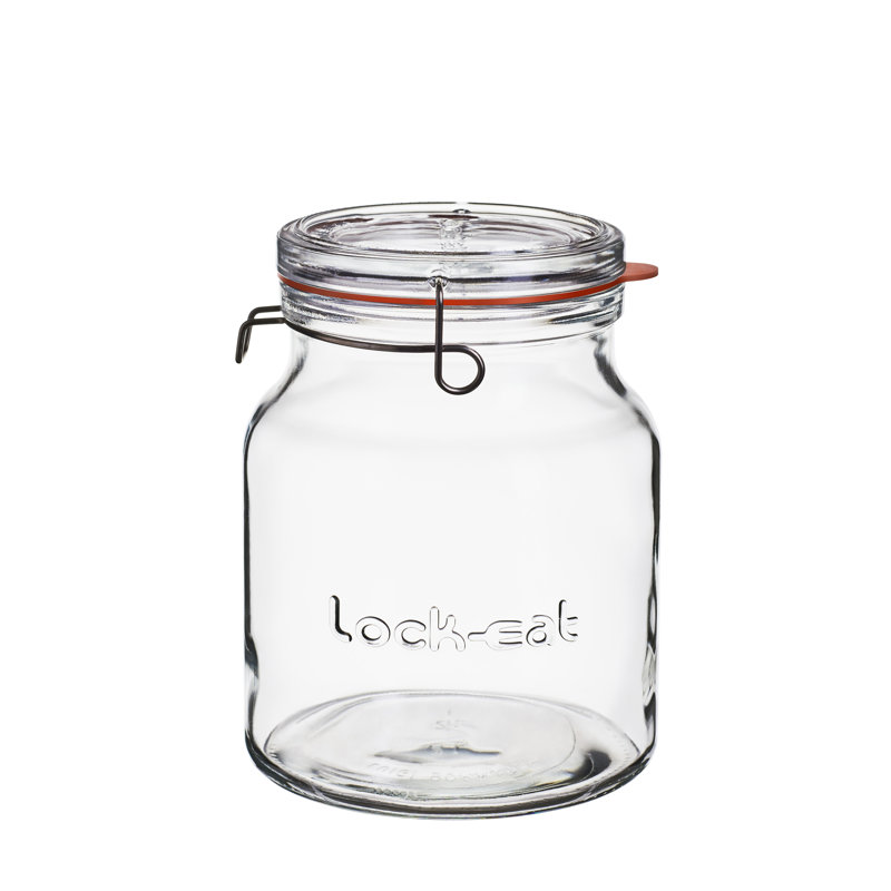 Lock-Eat Handy Jar (1 Piece), 7.5" H x 5.7" W x 5.7" D