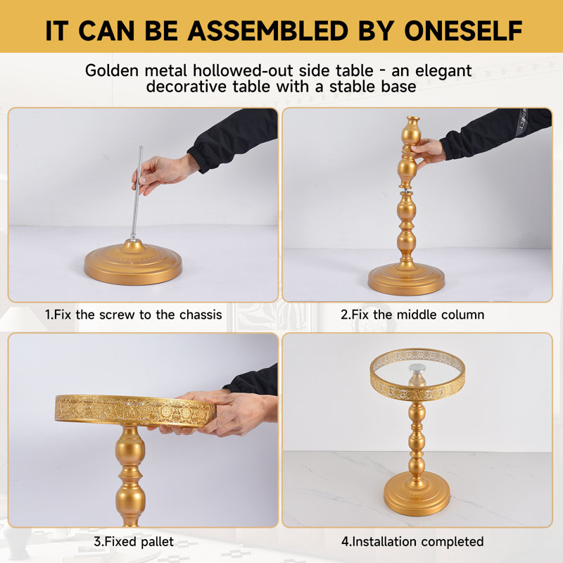 Table basse Golden Glass