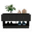 Banc de rangement Hamilton, deux tablettes ouvertes, deux tiroirs --1551730984