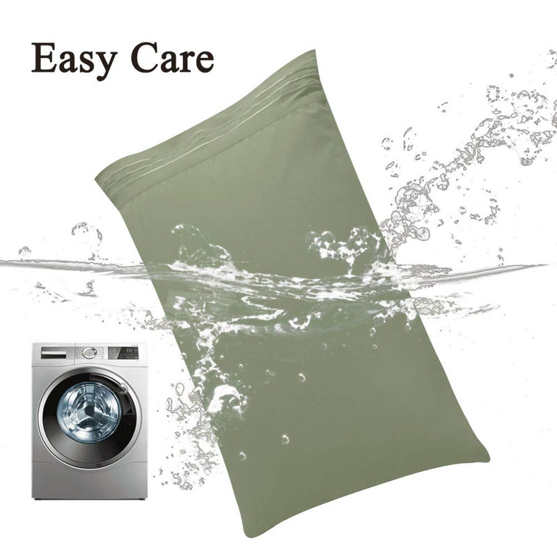 Soft Brushed Microfiber Pillowcase Set of 2, Queen, Sage Green