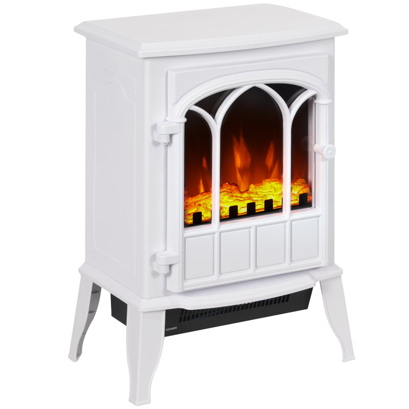 Arianie Marlow Home Co. 39cm W White Electric Fireplace with 6824 BTU
