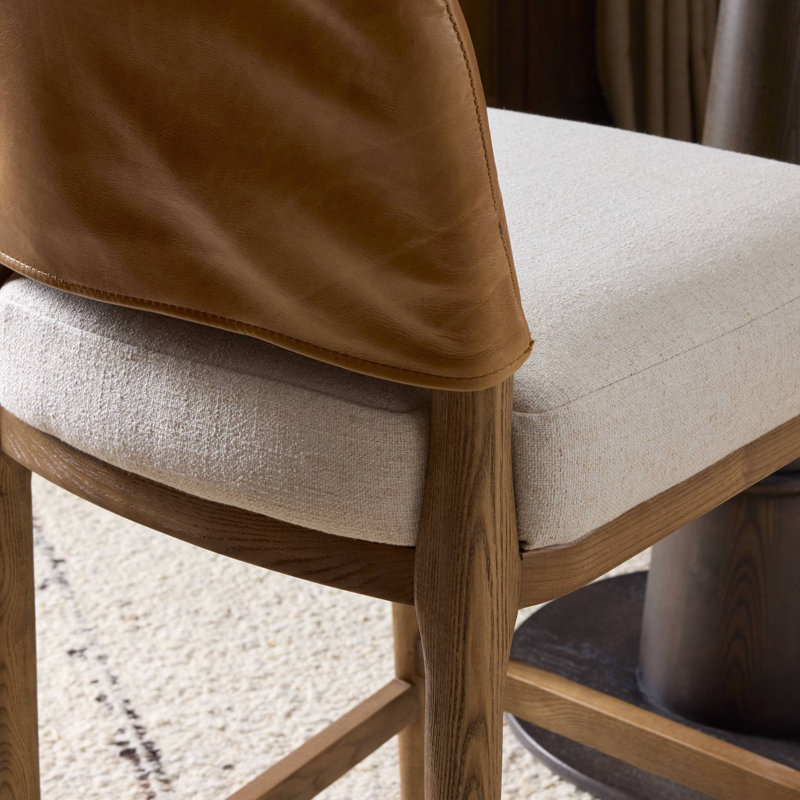 Ryver Stool-Dulane Mahogany-Counter, Antwerp Natural