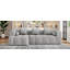 Canapé modulaire de 101,2 po avec canapé à compression complète et canapé modulaire à assise profonde et deux poches latérales pour salon, gris clair-1642225067