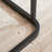 Table gigogne en marbre, ensemble de 2 tables basses, table d'appoint avec cadre en métal, noir
