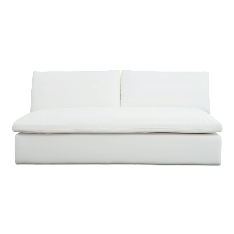 Miles Outdoor Sofa Speckled Charcoal, White