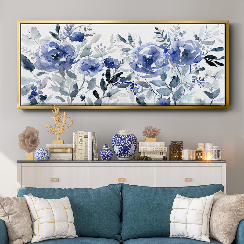 Painters Field of Flowers - Toile encadrée, H 8 po x l 20 po
