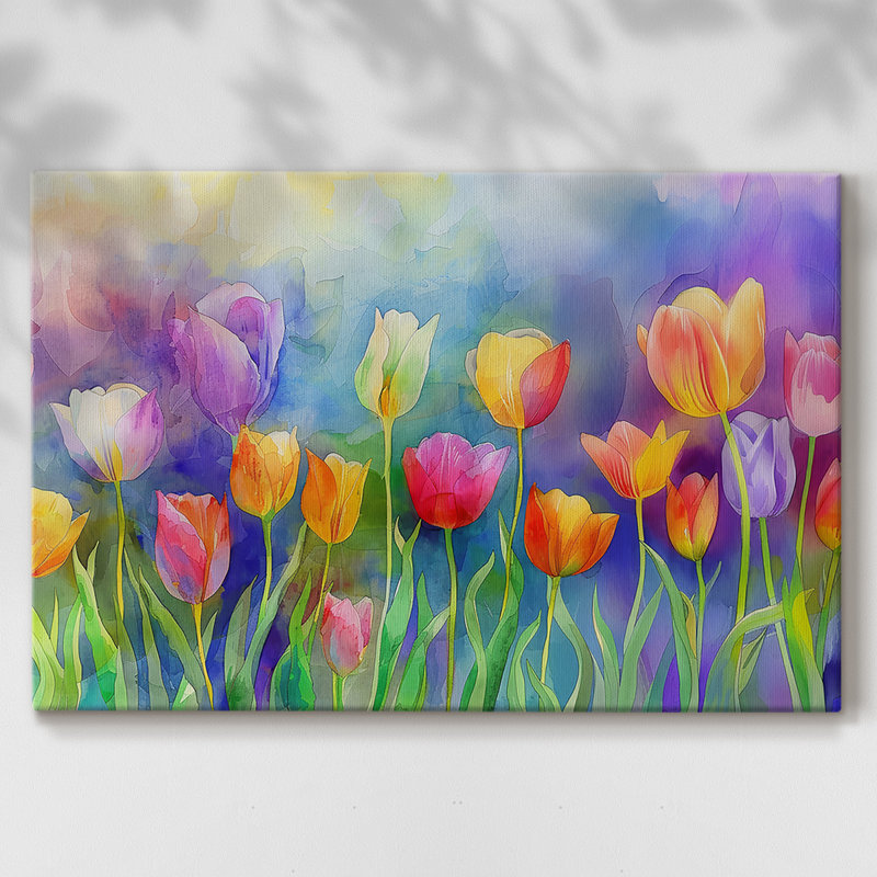 Série florale-CI - Cavas enveloppés de galerie, 18 x 27