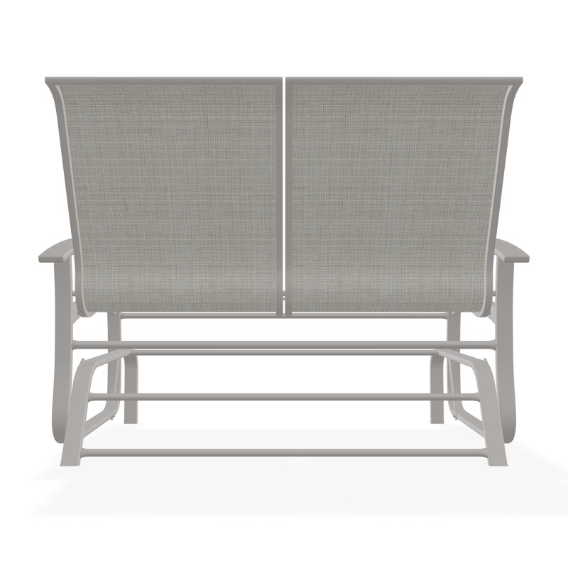 Belle Isle Aluminum Outdoor Rocker & Glider Lounge Chair, Warm Gray, Deacon