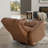 Global Home Swivel Glider Recliner With Manual Adjustable Headrest & Footrest In Oslo Antelope-395386154-395386155