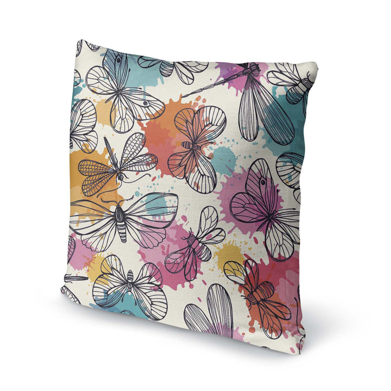  Housse et insert de coussin pour l'extérieur Dragonflies, 26 po x 26 po