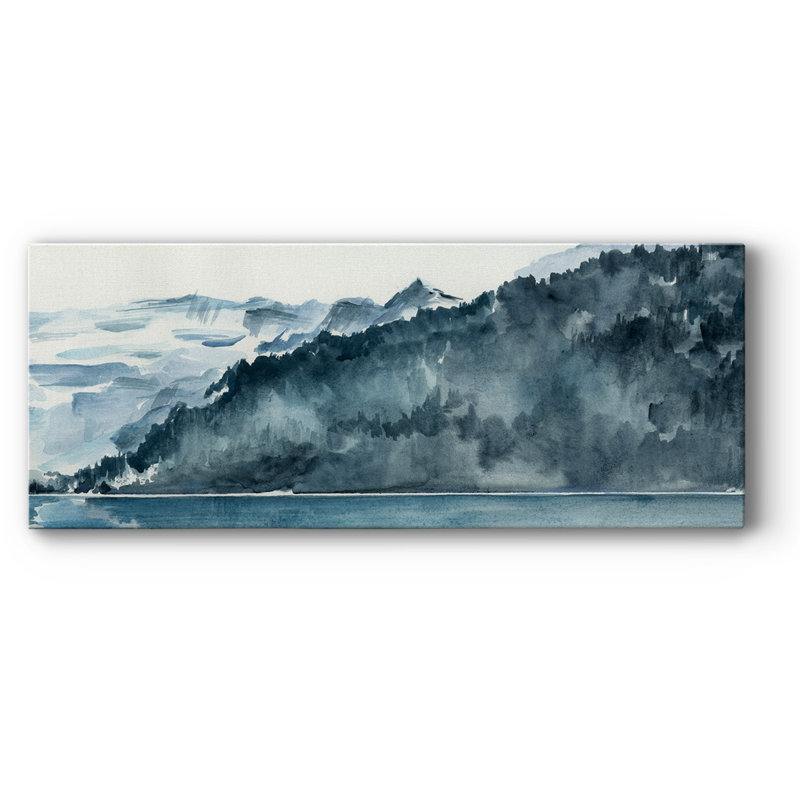 Toile tendue Winter Fjords II-Gallery, H 24 po x l 60 po x P 1,5 po