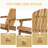Folding Adirondack Chair Outdoor Wooden Accent Furniture Fire Pit Lounge Chairs,Foldable Design For Patio & Garden Relaxation With Slatted Back-1427237804
