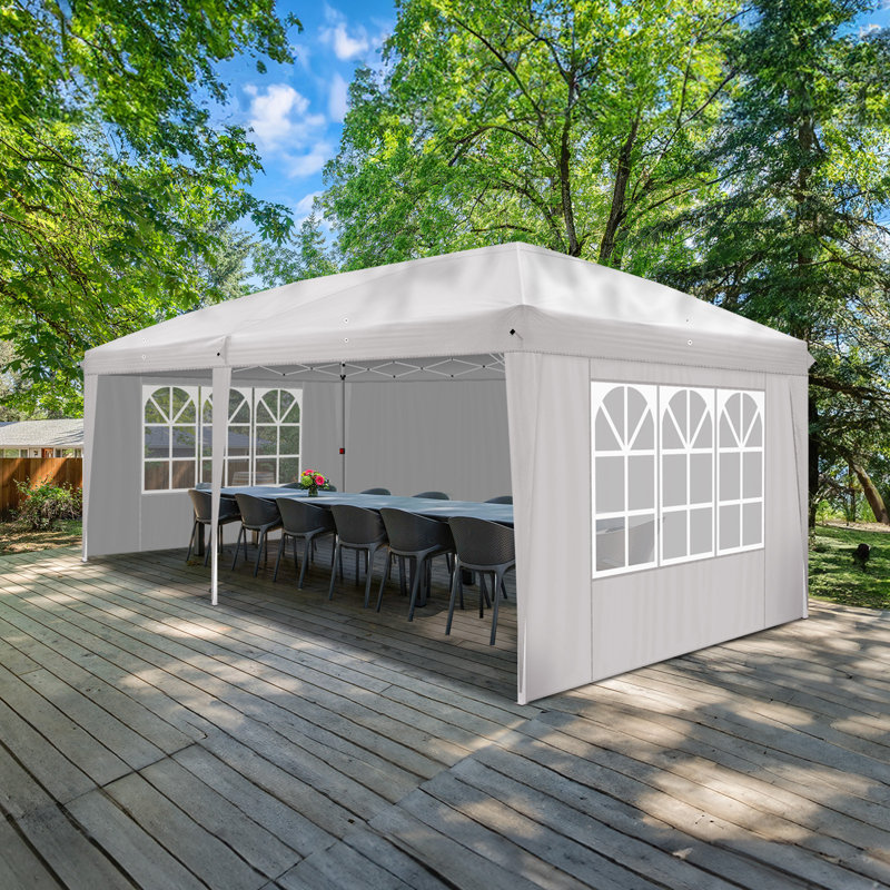 Tente pliante, auvent extérieur imperméable pratique, abri pliant facile à installer et compact pour les événements, Blanc