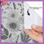 Rideaux de douche noirs et noirs à motif floral extra longs-26788373