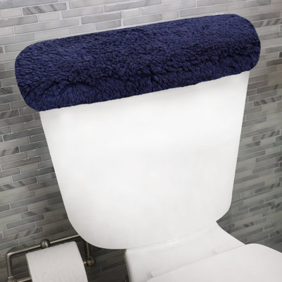 Waterford 100% Cotton Tank Lid Cover, 10"x22", Elastic Fitted Back, Soft Absorbent Toilet Tank Lid Cover, Machine Washable
