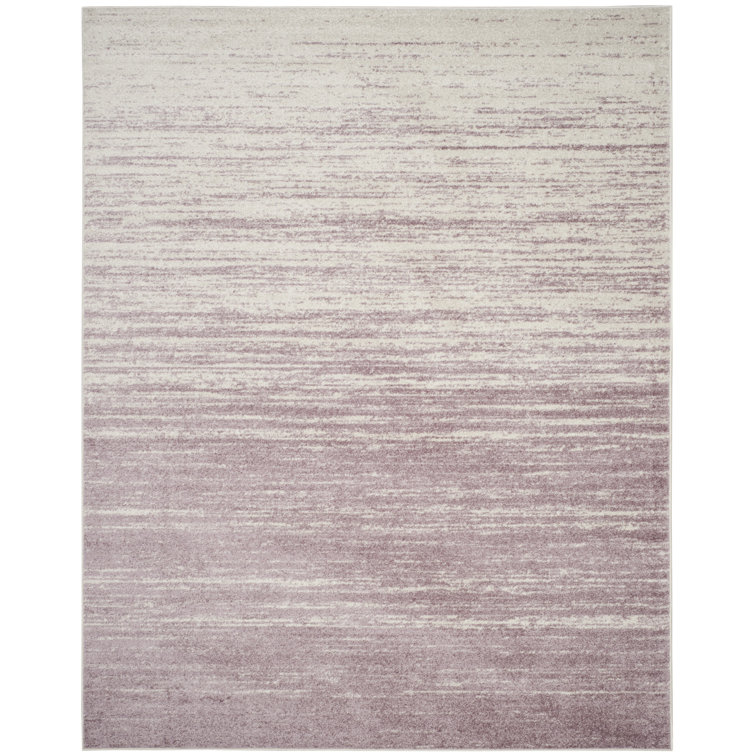 Bethlyn Ombre Cream/Purple Area Rug